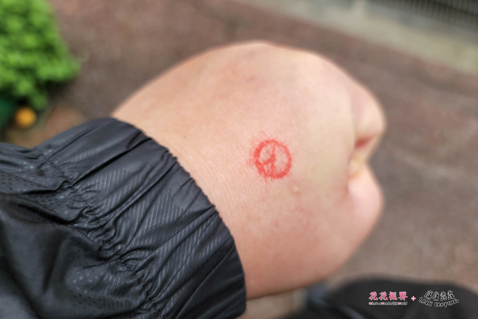投完票回到營區了。