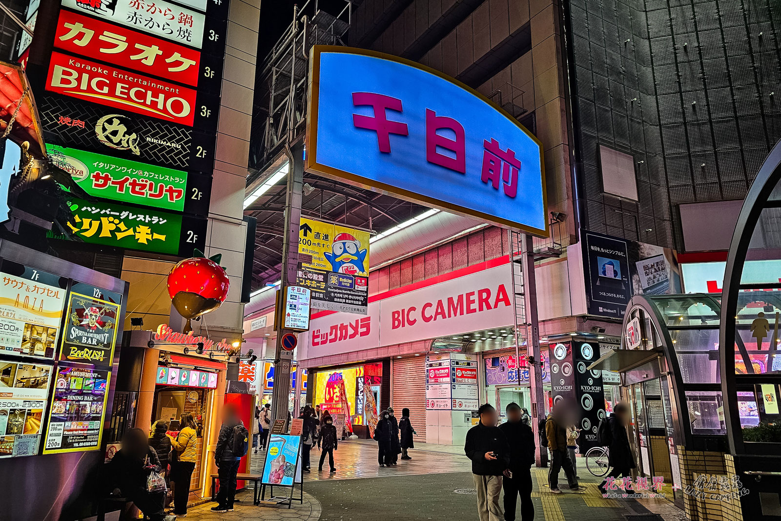千日前商店街,第一間就是BIC CAMERA。